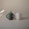 Picture of mushie 100% Silicone Training Cup & Straw for Toddlers | 6 Months+ (Ivory)
