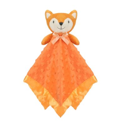 Picture of Pro Goleem Fox Security Blanket Orange Soft Baby Lovey Unisex Lovie Baby Gifts for Newborn Toddler Snuggle Toy Stuffed Animal 16 Inch