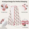 Picture of Unnivoll Sleep Sack 18-24 Months TOG 2.5 Winter Baby Wearable Blanket, 100% Cotton Toddler Sleeping Sack with 2-Way Zipper Warm Soft Baby Sleep Sack Strawberry