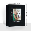 Picture of Vienrose Small Photo Album 4x6 holds 100 Photos 2 Pack, Mini Baby Photo Album Linen Cover for Gifts Wedding Family, Black