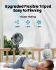 Picture of Gaiatop Mini Portable Stroller Fan, Battery Operated Small Clip on, Detachable 3 Speed Rechargeable, 360° Rotate Flexible Tripod Better Cooling for Car Seat Crib Treadmill Travel Black