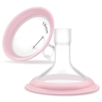 Picture of Maymom 19mm MyFit Shields, Pano Series; Compatible with Medela Breast Pump- PersonalFit, Freestyle, Harmony, Maxi, Freestyle Flex Connector; Connect to Maymom Widemouth/Narrow Connector, 2pcs