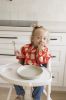 Picture of Tiny Twinkle Mess Proof Baby Bib, Cute Full Sleeve Bib Outfit, Waterproof Bibs for Toddlers, Machine Washable, Tug Proof, Baby Smock for Eating, Long Sleeved (Gingerbread, Small 6-24 Months)