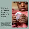 Picture of Tommee Tippee Breast-Like Pacifier, 0-6 Months, Symmetrical Design, Natural Breast-Like Baglet, BPA-Free Binkies, Rose/Green/Cream, Pack of 4