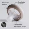 Picture of Tommee Tippee Breast-Like Pacifier, 0-6 Months, Symmetrical Design, Natural Breast-Like Baglet, BPA-Free Binkies, Rose/Green/Cream, Pack of 4
