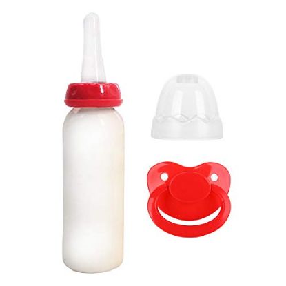 Picture of TEN@NIGHT Adult Baby Bottle with Adult Pacifier ABDL Love (Red)
