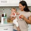 Picture of Infantino Reusable Squeeze Pouches for Homemade Baby Food, 3.5 oz, Pack of 25 - BPA, PVC, and Phthalate-Free, Freezer-Safe, with Clear Window and Labeling Space
