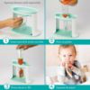 Picture of Infantino Reusable Squeeze Pouches for Homemade Baby Food, 3.5 oz, Pack of 25 - BPA, PVC, and Phthalate-Free, Freezer-Safe, with Clear Window and Labeling Space