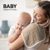Picture of Synrroe Burp Cloths Large, Muslin Burp Cloths for Baby Girls and Boys, Pack of 10 Extra Absorbent and Soft Muslin, 6 Layers 20 by 10 Inches 100% Cotton (White and Brown 10 Pack)