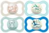 Picture of MAM Air Night & Day Baby Pacifier, for Sensitive Skin, Glows in The Dark, 6-16 Months, Baby Boy, 4 Count