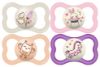 Picture of MAM Air Night & Day Baby Pacifier, for Sensitive Skin, Glows in The Dark, 6-16 Months, Girl, 4 Count