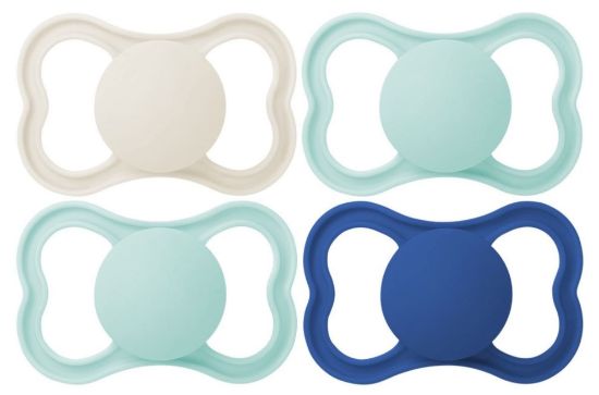 Picture of MAM Air Matte Pacifiers, Binky for 16+ Months, BPA-Free Silicone Nipple, Ideal for Sensitive Skin & Breastfed Newborns, Easy to Clean, Developed with Medical Experts, 2 Count Binkies