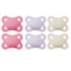 Picture of MAM Original Matte Baby Pacifiers, Binky for Girls 0-6 Months, BPA-Free Silicone Nipple, Easy to Clean, Best for Newborn Babies, Developed with Medical Experts, 6 Count Binkies