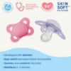 Picture of MAM Original Matte Baby Pacifiers, Binky for Girls 0-6 Months, BPA-Free Silicone Nipple, Easy to Clean, Best for Newborn Babies, Developed with Medical Experts, 6 Count Binkies