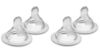 Picture of MAM Bottle Nipples Extra Fast Flow Nipple Level 4, for 6+ Months, SkinSoft Silicone Nipples for Baby Bottles, Fits All MAM Bottles, 4 Pack