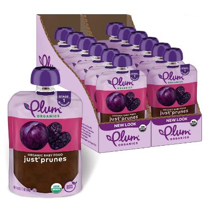 Picture of Plum Organics Stage 1 Organic Baby Food, Prune Puree, 3.5 Ounce Pouch (Pack of 12)