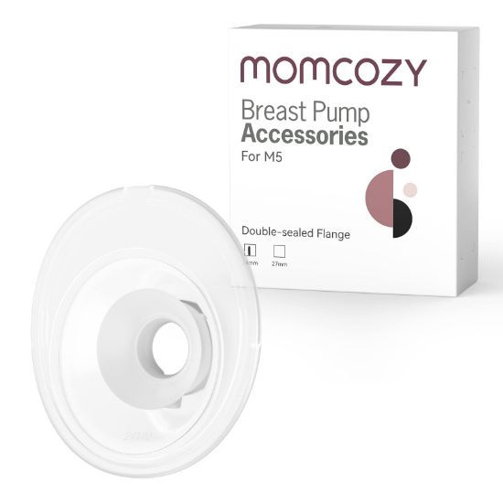 Picture of Momcozy Double-Sealed Flange 24mm Compatible with Momcozy M5 Breast Pump. Original M5 Breast Pump Replacement Accessories, 1PC (24mm)