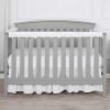 Picture of TILLYOU 3-Piece Padded Baby Crib Rail Cover Protector Set from Chewing, Safe Teething Guard Wrap for Standard Cribs, 100% Silky Soft Microfiber Polyester, Fits Side and Front Rails, White