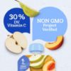 Picture of Gerber Stage 2 Baby Food, Apple Pear Peach Puree Pouch, Baby Food, 2 Servings of Fruit, No Added Sweetener, No Artificial Colors or Flavors, 12-Pack