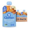 Picture of Gerber Stage 2 Baby Food, Apple Sweet Potato Cinnamon Puree Pouch, 2 Servings of Fruit & Veggie, No Added Sweetener, No Artificial Colors or Flavors, 12-Pack
