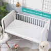 Picture of Pack and Play Mattress Pad Sheets Waterproof 2 Pack, Quilted Pack and Play Mattress Protector Cover Fitted Fits for Graco Pack n Play Playard Mattress/Playpen Mattress, White, 39" x 27"