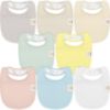 Picture of 8-Pack Organic Baby Bibs for Boys, Girls - Soft Cotton Drooling and Teething Baby Bibs, Baby Girl Bibs, Baby Boy Bibs, Baby Drool Bibs for Baby Girl, Boy, Newborn Infant Bibs(Dawn)