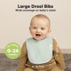 Picture of 8-Pack Organic Baby Bibs for Boys, Girls - Soft Cotton Drooling and Teething Baby Bibs, Baby Girl Bibs, Baby Boy Bibs, Baby Drool Bibs for Baby Girl, Boy, Newborn Infant Bibs(Dawn)