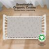 Picture of KeaBabies 2-Pack Organic Crib Sheets for Boys, Girls - 52x28 Fitted Crib Mattress Sheet Neutral, Breathable Jersey Cotton Cover for Baby Bed, Toddler Mattress, Soft & Cute Prints (Savannah)