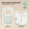 Picture of 8-Pack Organic Baby Bibs for Boys, Girls - Soft Cotton Drooling and Teething Bibs for Baby Girl & Boy, Extra Absorbent, Easy to Clean & Put On for Toddler, Newborn, Infant 0-24 Months (Vessels)