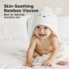 Picture of KeaBabies Hooded Baby Towel for Newborn - Viscose Derived from Bamboo Large Baby Bath Towels with Hood for Boys, Girls, Toddler, Extra Absorbent & Soft Newborn Bath Essentials (Lamb)