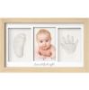 Picture of Baby Hand and Footprint Kit - Clay Handprint Keepsake Frame, Newborn Nursery Picture Frame, Personalized New Mom Gifts for Baby Shower & Registry (Ash Wood)