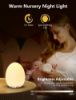 Picture of MediAcous Night Light for Kids, Baby Night Light for Nursery with 7 Colors & Stepless Dimming, Rechargeable Toddler Kids Night Light, Portable LED Touch Night Lamp for Kids Bedroom, Cartoon Design