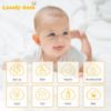 Picture of Lovely Care 12 Pack Muslin Burp Cloths 100% Cotton Muslin Cloths Large 20''x10'' Extra Soft and Absorbent Baby Burping Cloth - Green