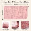Picture of Unnivoll Muslin Burp Cloths for Baby 100% Cotton Burping Cloths for Boys Girls Large 20''X10'' Extra Soft and Absorbent 12 Pack - Gradient Pink