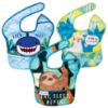Picture of Tiny Twinkle Mess-Proof Baby Bib - Waterproof Bib for Baby Boy or Girl - Machine Washable - Adjustable Closure - PVC BPA & Phthalate Free -Great for Travel - Baby Food Bibs (3 Pack, Sloth, Shark,