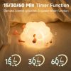 Picture of Remote-Controlled Night Light for Kids, 10-Level Dimmable, 15/30/60 Min Timer, Food-Grade Silicone, Cute Touch Lamp, Rechargeable Bedside Companion - Adorable Gifts for Baby and Children's Décor Pink