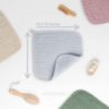 Picture of Comfy Cubs Muslin Baby Washcloths 10 Pack - Soft 6-Layer Cotton Wash Cloths for Sensitive Skin - 10"x10" Large, Gentle, Absorbent Infant Essentials for Newborn and Toddlers - (Slate)