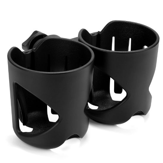 Picture of Accmor Stroller Cup Holder, Universal Cup Holder, 360° Rotatable Large Caliber Designed Bottle Cage for Bike, Stroller, Wheelchair, Walker, Scooter