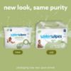 Picture of WaterWipes Plastic-Free Textured Clean, Toddler & Baby Wipes, 99.9% Water Based Wipes, Unscented & Hypoallergenic for Sensitive Skin, 60 Count (Pack of 4), Packaging May Vary