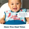 Picture of Tiny Twinkle Silicone Pocket Bibs - Waterproof Bibs Babies, Food Catching, Mess-Proof Bibs for 6-24 Months Old Baby Boy and Girl, Toddlers, 2-Pack (Little, Foodie)