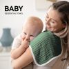 Picture of Synrroe Burp Cloths Large, Muslin Burp Cloths for Baby Girls and Boys, Pack of 10 Extra Absorbent and Soft Muslin, 6 Layers 20 by 10 Inches 100% Cotton (Brown-Green 10 Pack)