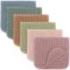 Picture of Comfy Cubs Muslin Burp Cloths 20" x 10", Pack of 6 - Large, 6-Layer, Ultra Absorbent 100% Cotton for Baby Drool and Messes - Soft, Safe & Gentle Baby Burp Cloths Set for Boys & Girls - Multi