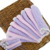 Picture of Synrroe Burp Cloths Large, Muslin Burp Cloths for Baby Girls, Pack of 10 Extra Absorbent and Soft Muslin, 6 Layers 20 by 10 Inches 100% Cotton (Pink-Purple 10 Pack)