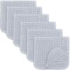 Picture of Comfy Cubs Muslin Burp Cloths 20" x 10", Pack of 6 - Large, 6-Layer, Ultra Absorbent 100% Cotton for Baby Drool and Messes - Soft, Safe & Gentle Baby Burp Cloths Set for Boys & Girls - Slate