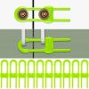 Picture of Jetec 10 Pieces Cabinet Locks for Babies, U-Shaped Proofing Drawers Safety Child Locks Adjustable, Easy to Use Childproof Latch for Knob Handle on Kitchen Door Storage Cupboard Closet (Green)