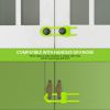 Picture of Jetec 10 Pieces Cabinet Locks for Babies, U-Shaped Proofing Drawers Safety Child Locks Adjustable, Easy to Use Childproof Latch for Knob Handle on Kitchen Door Storage Cupboard Closet (Green)