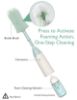 Picture of Momcozy Bottle Brush Kit, Innovative Push-Press Design for Better Cleaning - Baby Bottle Cleaner Brush for Baby Bottle, Breast Pumps, Nipples, and More - Can Generate Foam for Better Cleaning, Green