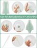 Picture of Momcozy Bottle Brush Kit, Innovative Push-Press Design for Better Cleaning - Baby Bottle Cleaner Brush for Baby Bottle, Breast Pumps, Nipples, and More - Can Generate Foam for Better Cleaning, Green