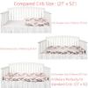 Picture of LOAOL Baby Crib Bumper Knotted Braided Plush Nursery Cradle Decor Newborn Gift Pillow Cushion Junior Bed Sleep Bumper (3 Meters, Gray)
