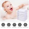 Picture of Cute Castle 12 Pack Muslin Baby Washcloths - Large 12'' by 12'' - Ultra Soft 100% Cotton - Super Absorbent Burp Cloths for Unisex, Boy, Girl -Stripe